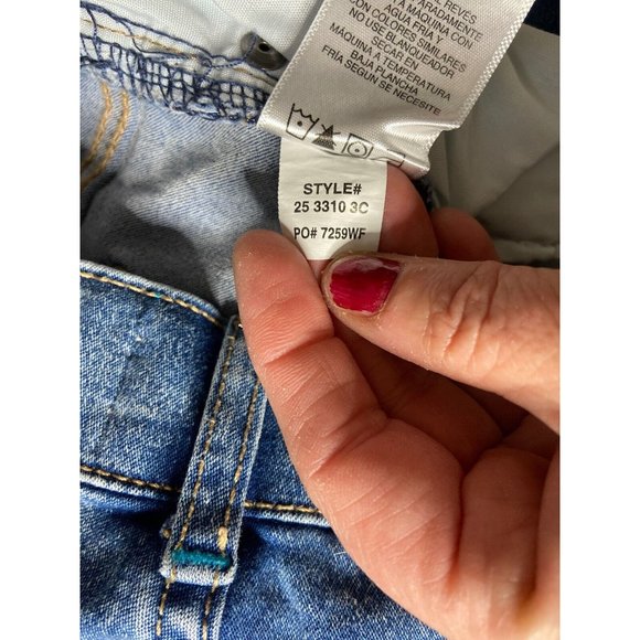 Jordache Bermuda High Rise Shorts Girls Size 16 Multicolor Stars Be Happy - Picture 8 of 12